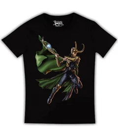 Прикольные футболки: Тор - Локи на черной